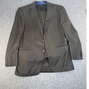 Canali 1934 Men's Brown Wool 2 Piece Suit Set Blazer/Pants Size 5252